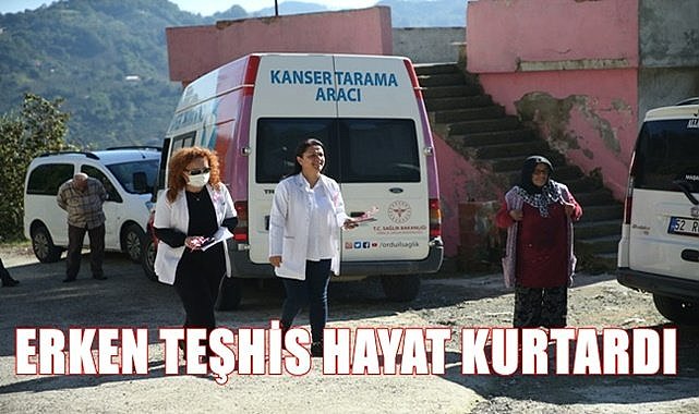 Ordu'da erken teşhis ile 2 kanser hastası hayata tutundu