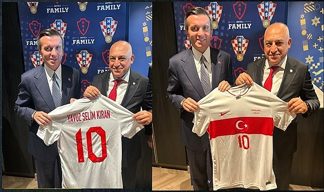 Milli Takımın 10 numaralı forması Ordulu Büyükelçi Kıran'a verildi