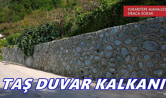 ALTINORDU'DA YOLLARA TAŞ DUVAR KALKANI