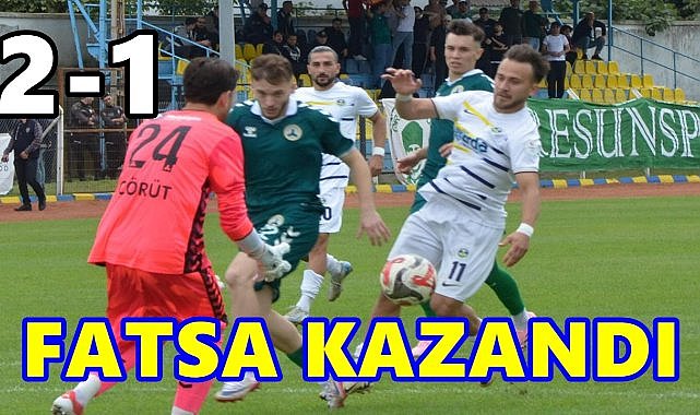 Fatsa Belediyespor, Giresunspor'u 2-1 mağlup etti
