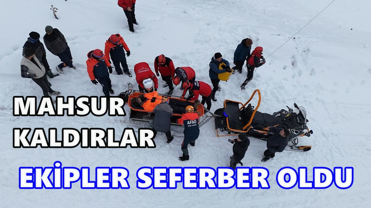 Çambaşı’nda 25 Metrede Kurtarma Alarmı