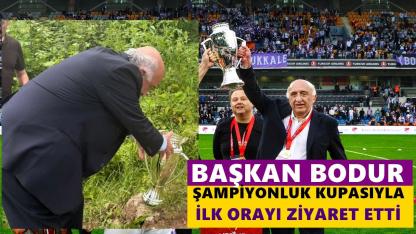 52 Orduspor Kulüp Başkanı Şükrü Bodur Şampiyonluk Kupasıyla İlk Oraya Gitti