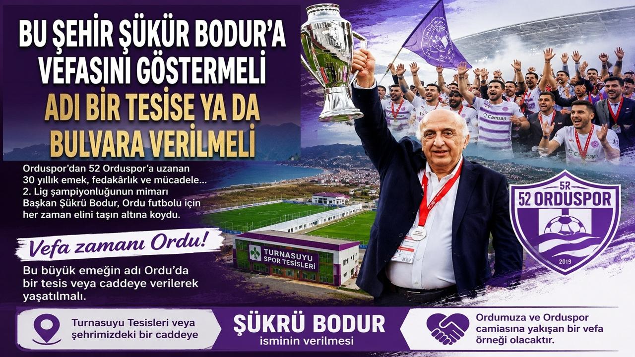 Bu Şehir Şükrü Bodur’a Vefasını Göstermeli