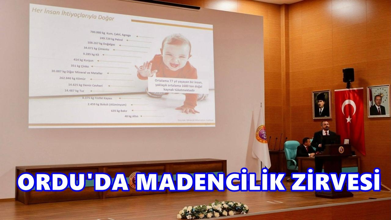 Ordu’da Madencilik Zirvesi: Çevre ve Üretim Tartışıldı