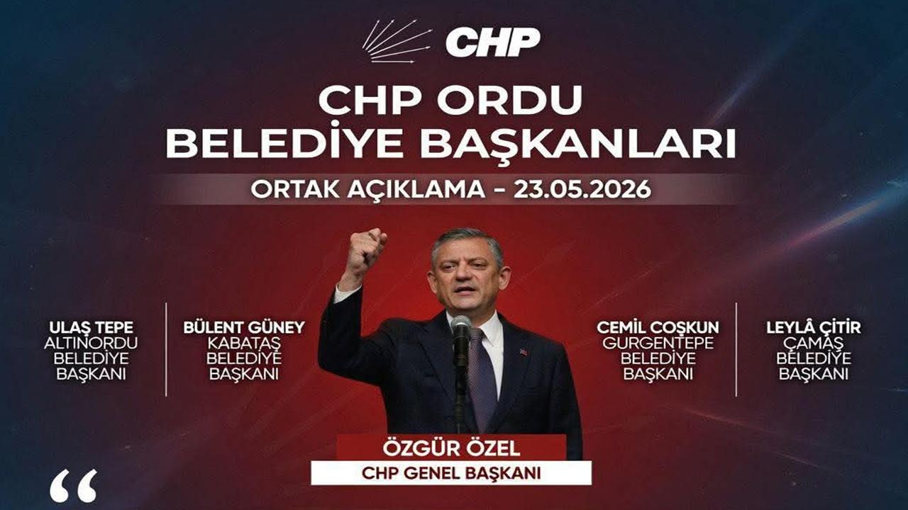 Ordu’daki CHP’li Belediye Başkanlarından Özgür Özel’e Destek