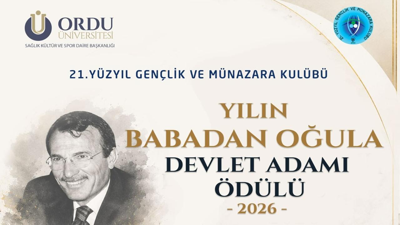 “Süper Vali”nin Oğluna Ordu’da Devlet Adamlığı Ödülü