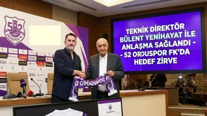 52 Orduspor FK’da Hedef Zirve, Teknik Direktör Bülent Yenihayat ile Anlaşma Sağlandı