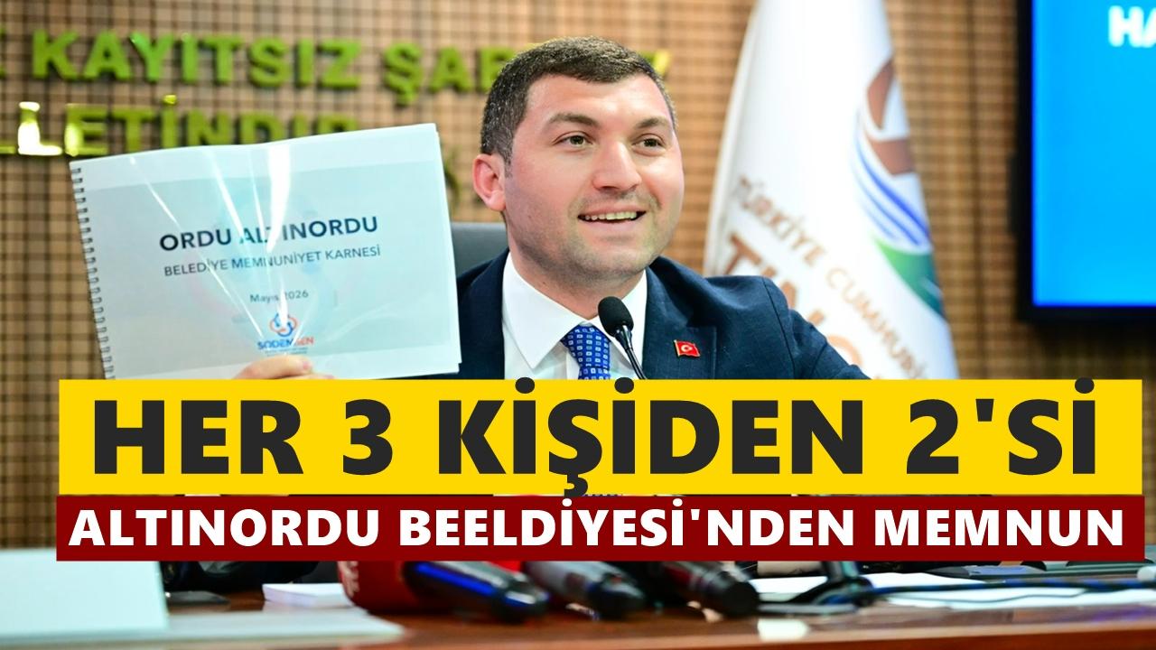 Altınordu Belediyesi’nde Memnuniyet Yüzde 66’ya Ulaştı