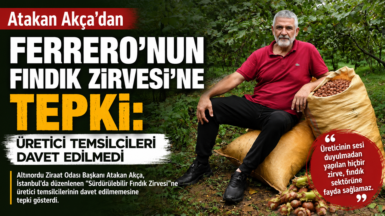 Atakan Akça'dan Ferrero'nun Fındık Zirvesi'ne Tepki: Üretici
