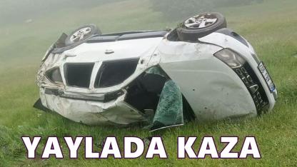 Aybastı-Reşadiye Yolunda Kaza: Otomobil Şarampole Yuvarlandı