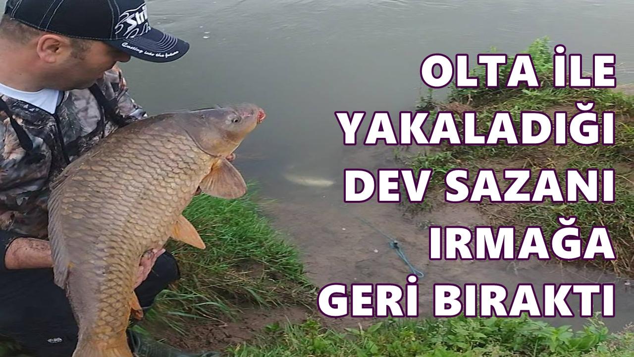 Dev Sazanı Yakaladı, Bir Fotoğraf Çekip Suya Bıraktı