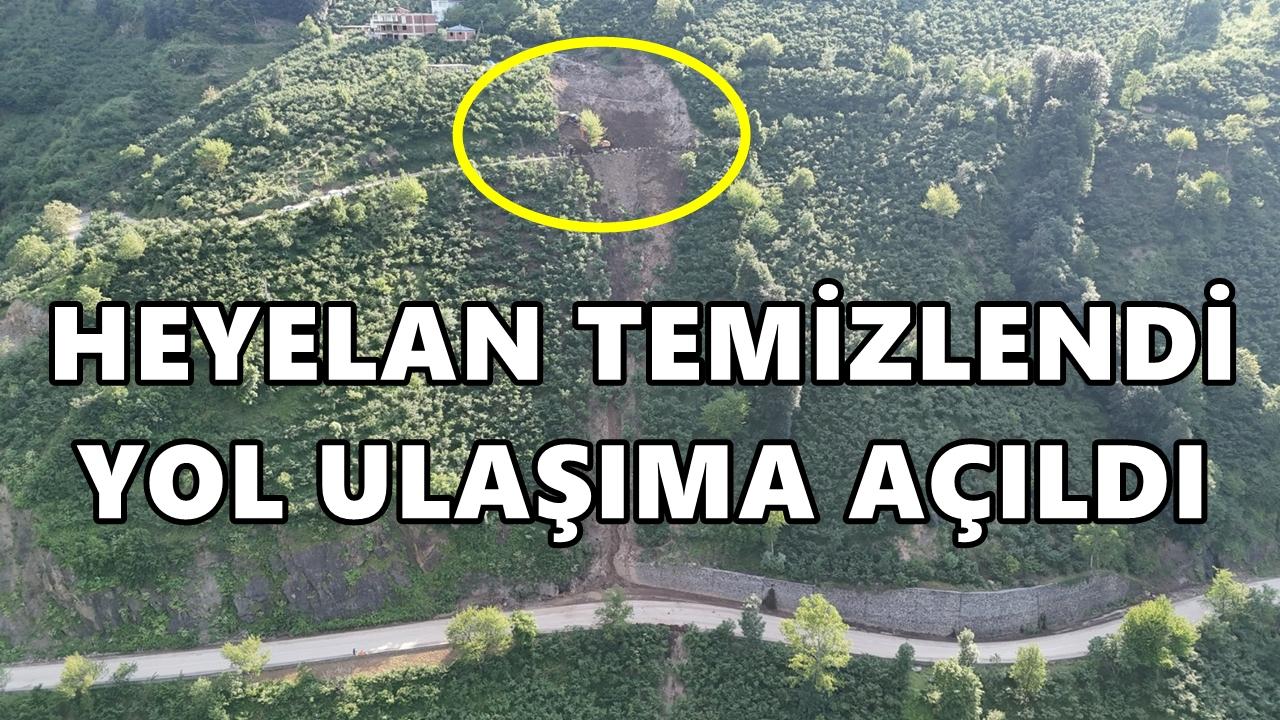 Heyelan Temizlendi Fatsa Aybastı Yolu Ulaşıma Açıldı