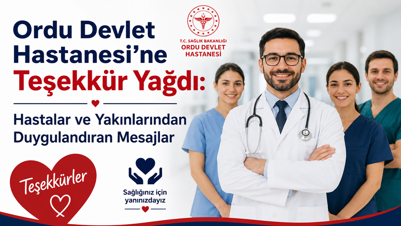 Ordu Devlet Hastanesi’ne Teşekkür Yağdı: Hastalar ve Yakınlarından Duygulandıran Mesajlar