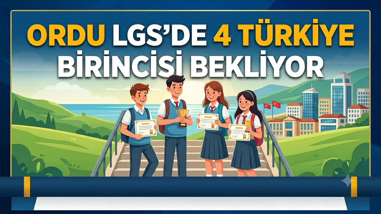 Ordu LGS’de 4 Türkiye Birincisi Bekliyor