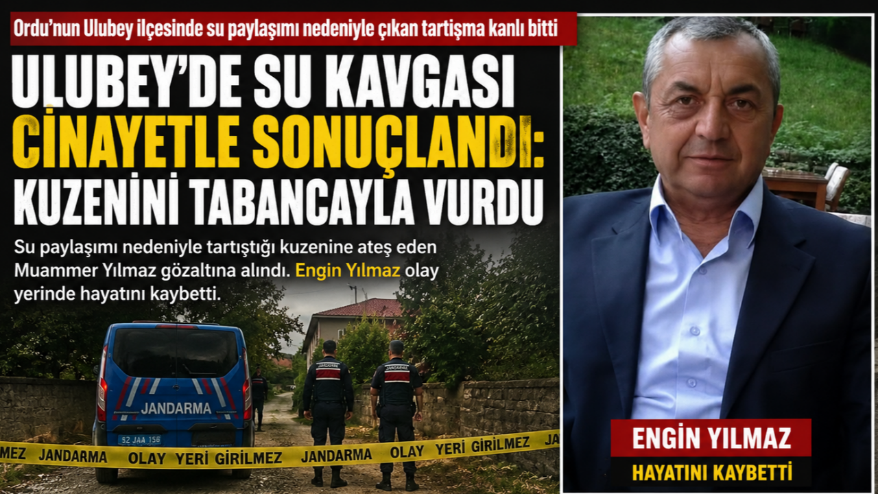 Ulubey’de Su Kavgası Cinayetle Sonuçlandı: Kuzenini Tabancayla Vurdu