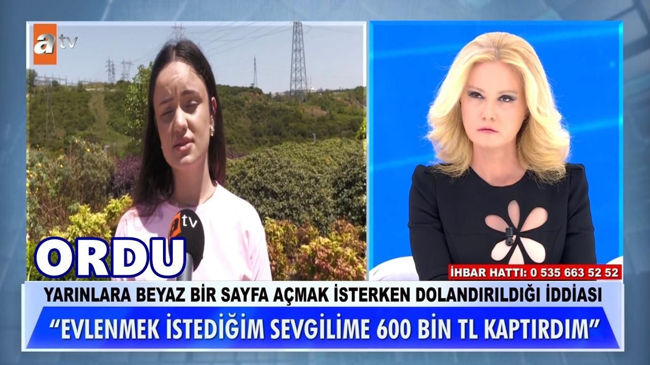 Yer Ordu: Sevgilisine 600 Bin TL Kaptırdı