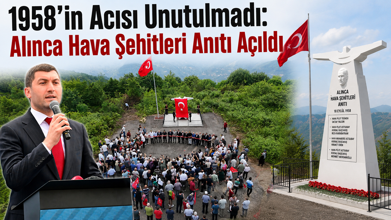 1958'in Acısı Unutulmadı: Alınca Hava Şehitleri Anıtı Açıldı