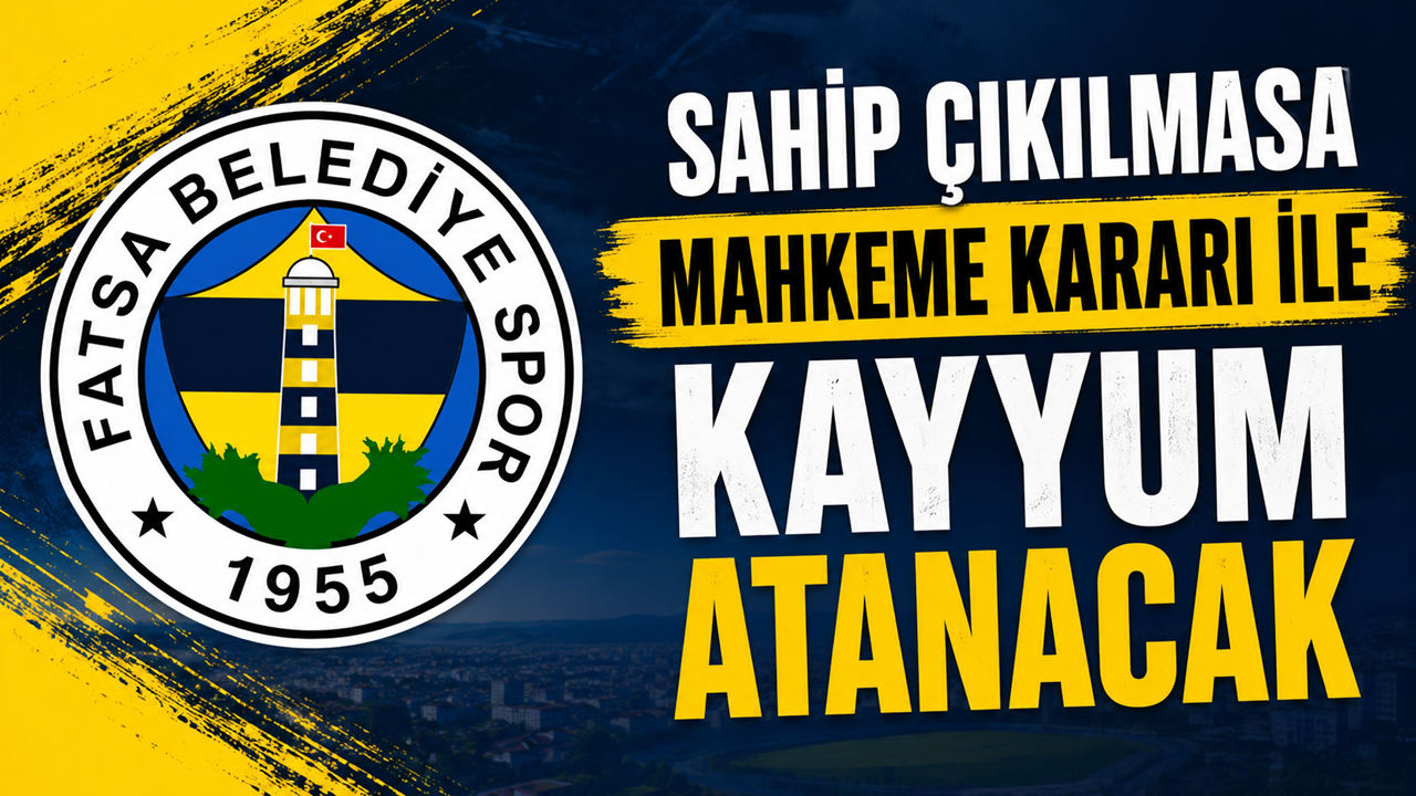 Başkan Aydemir Bıraktı! Fatsa Belediyespor'a Mahkeme Kararı İle Kayyum Atanacak