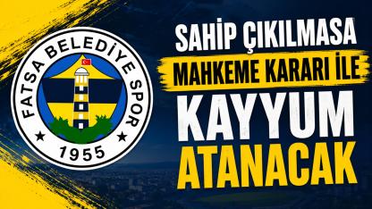 Başkan Aydemir Bıraktı! Fatsa Belediyespor'a Mahkeme Kararı İle Kayyum Atanacak