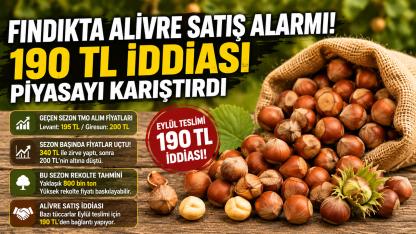 Fındıkta Alivre Satış Başladı! 190 TL İddiası Piyasayı Karıştırdı