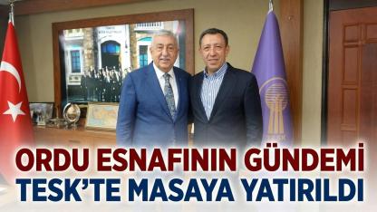 Ordu Esnafının Gündemi TESK'te Masaya Yatırıldı