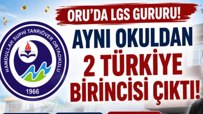 Ordu Hamdullah Suphi Tanrıöver Ortaokulu LGS'ye Damga Vurdu! 2 Türkiye Birincisi Çıkardı