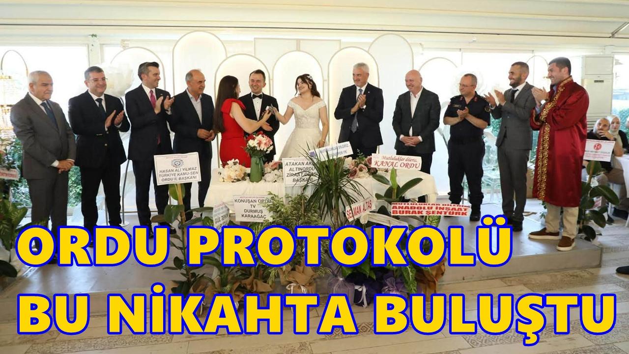 Ordu Protokolü Bu Mutlulukta Buluştu: Gözde Öz ile Sadık Göktürk Dünyaevine Girdi