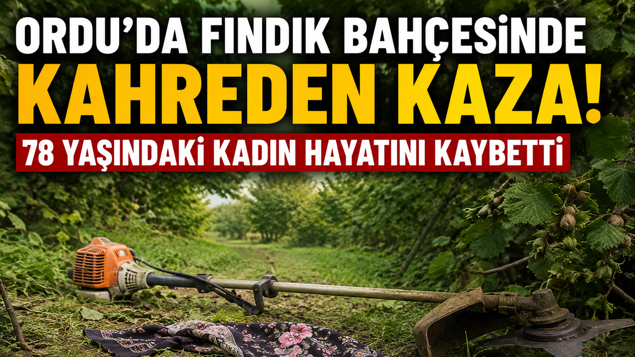 Ordu'da Fındık Bahçesinde Kahreden Kaza! 78 Yaşındaki Kadın Hayatını Kaybetti